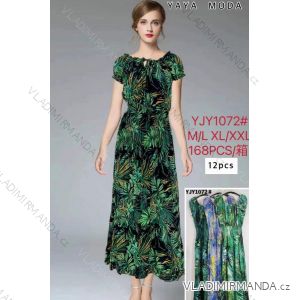 Women's long summer dress with straps (S / M ONE SIZE) ITALIAN FASHION IMWA221623
