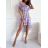 Women's Long Summer Carmen Dress (S/M ONE SIZE) ITALIAN FASHION IMWGB232380