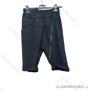 Kraťasy baggy bavlněné dámské (S/M ONE SIZE) ITALSKÁ MÓDA IMD22412/DR