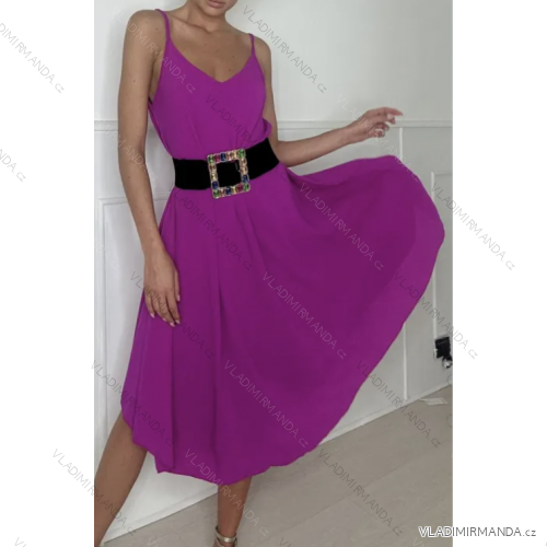Long summer dress with straps for women (S/M ONE SIZE) ITALIAN FASHION IMPBB2317711x