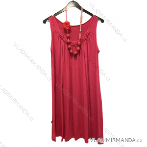 Šaty dlouhé na ramínka dámské (S/M ONE SIZE) FRANCOUZSKÁ MÓDA FMB21001