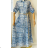 Women's Long Summer Shirt Dress Short Sleeve (S/M ONE SIZE) ITALIAN FASHION IMPEM23G205-5