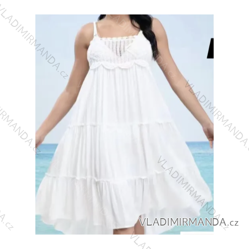 Šaty letní boho krajkové na ramínka dámské (S/M ONE SIZE) ITALSKÁ MÓDA IMPEM2325853