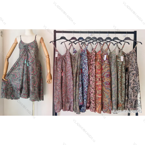 Women's Strapless Summer Dress (S/M ONE SIZE) INDIAN FASHION IMPEM23BO220