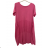 Women's short sleeve dress (uni L / XL) ITALIAN FASHION IM320003 2XL/3XL pink