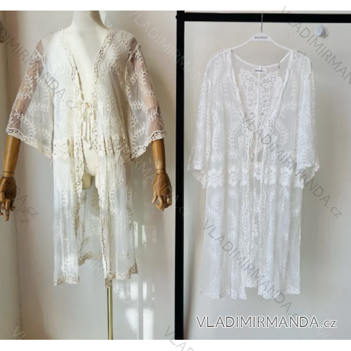 Women's 3/4 Long Sleeve Cardigan Cardigan Beach Wrap (S/M ONE SIZE) ITALIAN FASHION IMPEM23A033