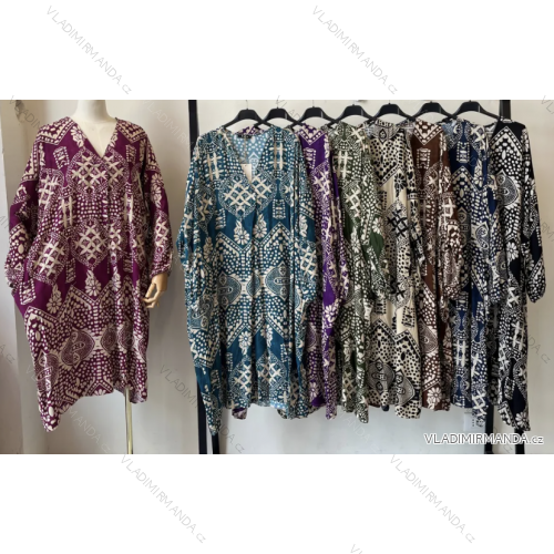 Damen-Sommerkleid mit 3/4-Ärmeln (Einheitsgröße S/M) ITALIAN FASHION IMPEM24R9923