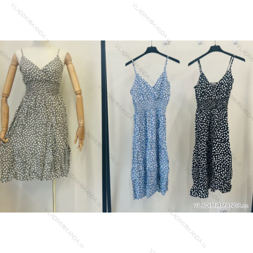 Women's strappy summer dress (S/M ONE SIZE) ITALIAN FASHION IMPEM23FW33-76