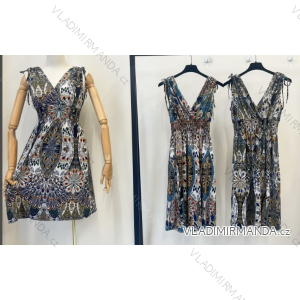 Women's Sleeveless Summer Dress (S/M ONE SIZE) INDIAN FASHION IMPEM23FW81-6