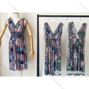 Women's Sleeveless Summer Dress (S/M ONE SIZE) INDIAN FASHION IMPEM23FW81-1
