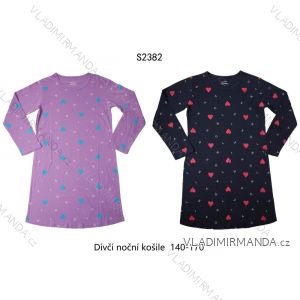 Nočná košeľa dlhý rukáv detská dievčenská (140-170) WOLF S2382