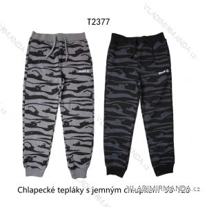 Tepláky s jemným chlupem dětské chlapecké (98-128) WOLF T2377