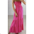 Women's Long Fringe Summer Strapless Dress (S/M ONE SIZE) ITALIAN FASHION IMPBB2310606c3