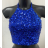 Women's Sleeveless Sparkly Sequin Crop Top (S/M ONE SIZE) ITALIAN FASHION IMPBB23O6292
