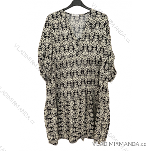 Šaty španělské letní krátký rukáv dámská  (XL/2XL/3XL ONE SIZE) ITALSKÁ MÓDA IM423SPAIN