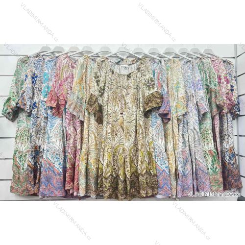 Šaty letné 3/4 dlhý rukáv dámske (S/M ONE SIZE) TALIANSKA MÓDA IMWP232496