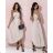 Women's Long Formal Elegant Sleeveless Satin Pleated Dress (S/M ONE SIZE) ITALIAN FASHION IMM23M5790