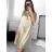 Women's Sleeveless Summer Satin Dress (S/M/L ONE SIZE) ITALIAN FASHION IMD23436