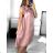 Women's Sleeveless Summer Satin Dress (S/M/L ONE SIZE) ITALIAN FASHION IMD23436