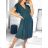 Elegantes Sommerkleid mit kurzen Ärmeln für Damen (Einheitsgröße S/M) ITALIAN FASHION IMWGB231614