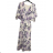 Women's Long Chiffon Short Sleeve Dress (S/M ONE SIZE) ITALIAN FASHION IMWGS231048