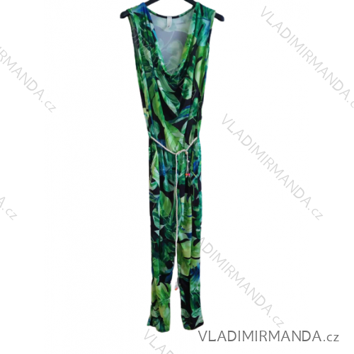 Overal icecool dlhý bez rukávu dámsky (S/M ONE SIZE) TALIANSKA MÓDA IMM23EL4218-1/DU S/M zelená