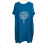 Šaty letní krátký rukáv dámské nadrozměr (3XL/4XL ONE SIZE) ITALSKÁ MÓDA IMWQ23TREE