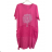 Šaty letní krátký rukáv dámské nadrozměr (3XL/4XL ONE SIZE) ITALSKÁ MÓDA IMWQ23TREE