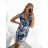 Šaty letné icecool krátky rukáv dámske (S/M ONE SIZE) TALIANSKA MÓDA IMM23M177