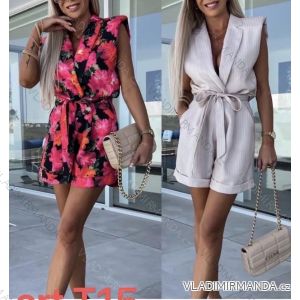 Overal letní elegantní bez rukávu dámský (S/M ONE SIZE) ITALSKÁ MÓDA IMWGS232334/DUR