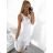 Women's Summer Lace Sleeveless Dress (S/M ONE SIZE) ITALIAN FASHION IMBM23060