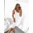 Women's Long Chiffon Short Sleeve Dress (S/M ONE SIZE) ITALIAN FASHION IMWGS231048