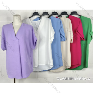Damen-Tunika mit kurzen Ärmeln (Einheitsgröße S/M) ITALIAN FASHION IMPBB23S3033
