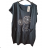 Šaty krátký rukáv dámské nadrozměrné (XL/2XL/3XL ONE SIZE) ITALSKÁ MÓDA IMN23001