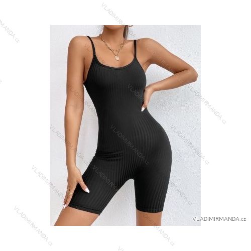 Šaty letní na ramínka dámské (S/M ONE SIZE) ITALSKÁ MÓDA IMPBB22B21841 S/M black