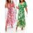 Women's Long Chiffon Short Sleeve Dress (S/M ONE SIZE) ITALIAN FASHION IMWGS231048 S/M pink