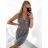 Šaty košilové dlouhý rukáv dámské (S/M ONE SIZE) ITALSKÁ MODA IMB229927 XL/2XL blue