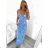 Sommerliches langes trägerloses Icecool-Kleid für Damen (M/L, XL/2XL) ITALIAN FASHION IMB23F901