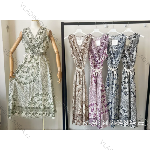 Ärmelloses Sommerkleid für Damen (Einheitsgröße S/M) ITALIAN FASHION IMPEM2323182