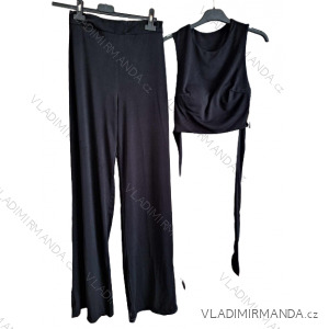 Souprava elegantní legíny a top dámská (S/M ONE SIZE) ITALSKÁ MÓDA IMM2327787/DU
