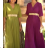 Women's Long Summer Dress with Belt Short Sleeve (S/M ONE SIZE) ITALIAN FASHION IMPLP2323669013