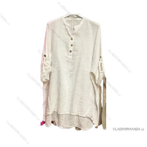 Lange Sommerhose für Damen (S / M ONE SIZE) ITALIAN FASHION IMPDY222XFH0375 L/XL weiß