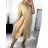 Buttoned Dress with Buttoned Ladies (uni s-m) ITALIAN FASHION IM2203948 S/M béžová