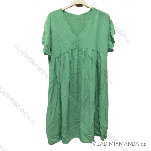 Šaty volnočasové oversize krátký rukáv dámské nadrozměr (XL/2XL ONE SIZE) ITALSKá MODA IM723DANA