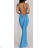 Langes, elegantes, trägerloses Sommerkleid für Damen (Einheitsgröße S/M) ITALIAN FASHION IMPBB24H6536