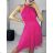 Šaty letní na ramínka dámské (S/M ONE SIZE) ITALSKÁ MÓDA IMPBB22B21841 white S / M