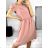 Ärmelloses Sommerkleid für Frauen (uni sm) ITALIAN FASHION IMD20550 S/M altrosa