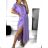 Šaty košilové dlouhý rukáv dámské (S/M ONE SIZE) ITALSKÁ MÓDA IMWGM23447 S/M Royal blue