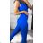 Souprava sportovní top a legíny dlouhé dámská (S/M ONE SIZE) ITALSKÁ MÓDA IMPLP23001/DU S/M béžová