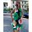 Women's Short Summer Sleeveless Floral Dress (S/M/L ONE SIZE) ITALIAN FASHION IMM21712